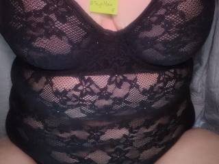 New lingerie for my man. Will she like it?