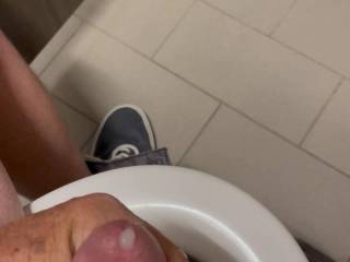 Quick cum on the cruise ship after seeing all the sweet women walking around