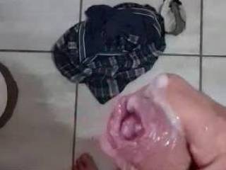 Wanking my dick and cumming