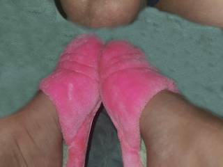 small dick meert pink  slipper