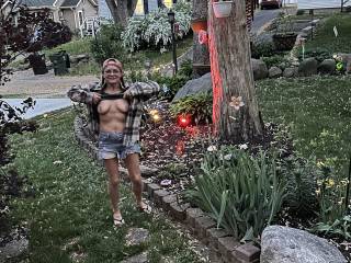 Titties in the yard
