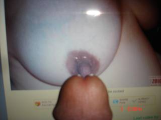 rubbing my dick hole on hotfrsnocpl\'s big nipple...