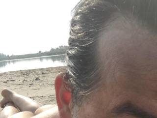 Working on a nice even tan…..