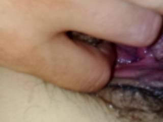 I fingering my wet pussy