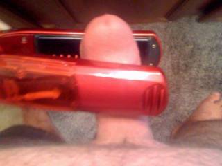 Hubby\'s cock and balls for your enjoyment!
