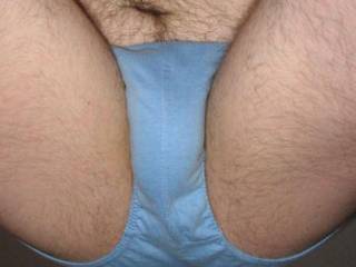 close up of my baby blue undie from a frontal bottom view...July 12 of 2007