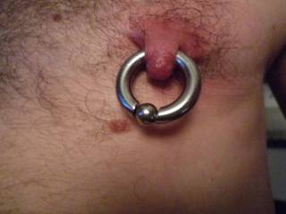 My left pierced nipple