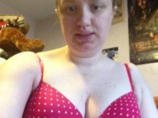 someone asked in chat what bra i had on so here it is waiting for a lady in Cheshire to take it off