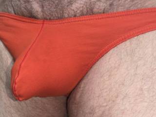 Today I\'m modeling/wearing my CockSox thong all day long