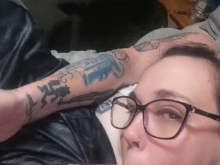 Dumb slut ducks my cock
