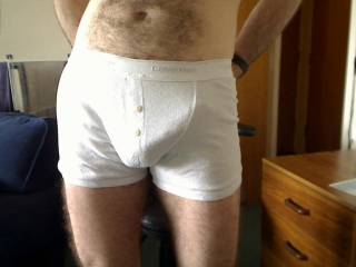 Just me in my white calvin klien undies. You like?