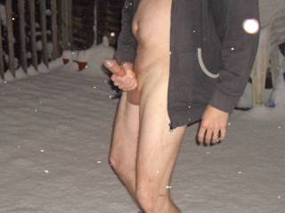Hubby gets very excited when it snows .....any girls want to play with him?