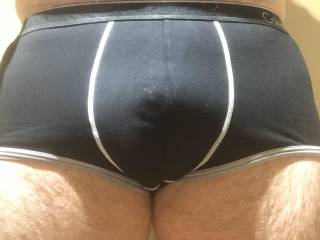 After a hard day of Zoiging.....Precum soaked Jocks........
