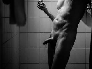 just playing in the shower with the camera...like it? I love b/W