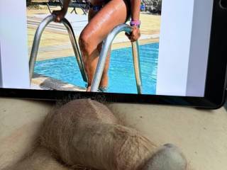 bikinilove ~ “The pool was too cold, my nipples hardened!”