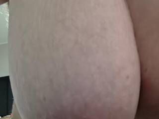 Side view, bending over