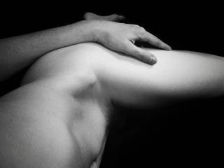 The black & white is so sensual..