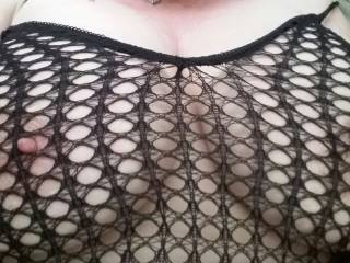 Wanna play with my nipples through this?