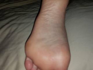Close up of my wife\'s beautiful foot.