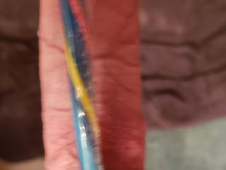 Being silly with a candy cane