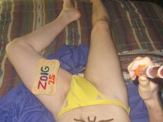 A partial body selfie of me wearing my undie as I am on my bed. Sony W290 camera was used.