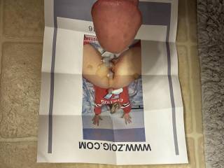 Milfcummer scored his 2nd cum shot on the sexy ‘Mrs.niceguy2026 look at the load right on her ass perfect mmmm