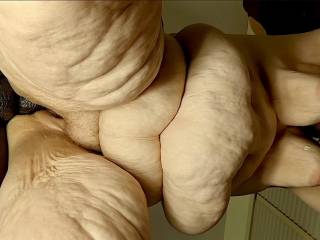 Getting fucked doggystyle and lots of cum flow inside of me
