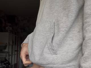 Just standing around with my dick nice and hard for you to come and play with