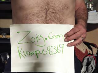 Me submitting My hairy self for verification