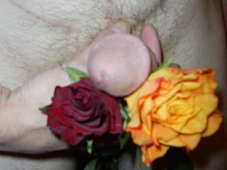 Flowers should always be presented well - do you think he's got it right?