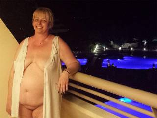Very sensual, sexy and cuddly body has me wanting to cum and seduce right there out on the balcony!