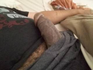 Early in the morning wood, yes it's like this on a regular basis. Need some good pussy to take the pressure off.