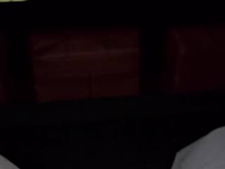 Handjob while watching conjuring on the big screen.  Followed by a bj, but not caught on video