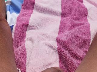 Tanning after masturbating
