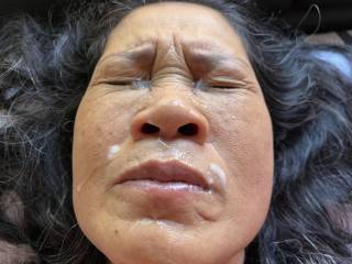 Gave her a noon facial after getting home from church