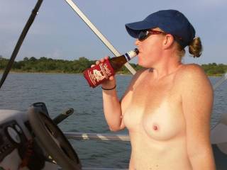 Just hanging out on the boat and I figured it was the perfect time to get naked.