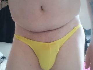 Yellow thong front