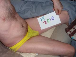 A side view of my undie as I sit on my bed...Z4 camera was used.