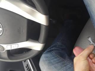 making a mess in my wife's car, I wonder if she ever masturbates sitting there