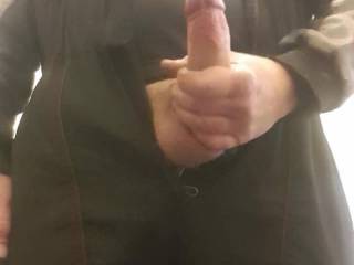 Love sending the Mr pics at work love even more what he sends back wish I was there to catch his huge load