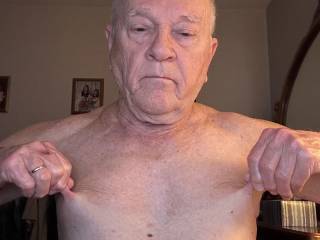 Playing with my nipples