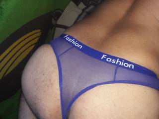 bent over in my thong