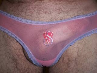 Pink panties make me hard, can you tell?