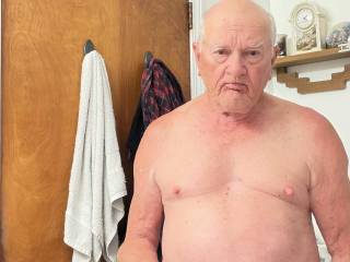 Playing with my cock and balls.  Anyone want to help?