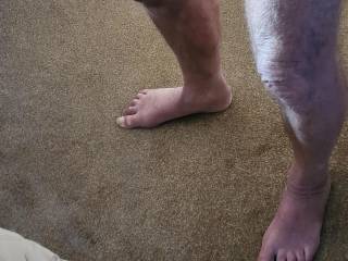 My semi hard thick dick.