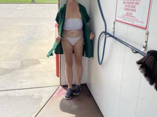 Washing the car
