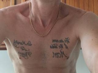 I actually he was in my kitchen no one sounded and I took my shirt off because I\'m about to f***