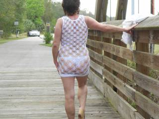 Opps! My skirt slipped off