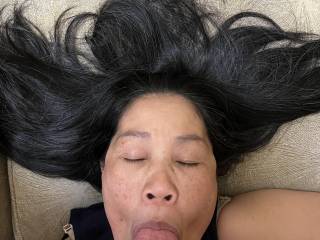 Just before facial