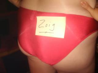 Showing off my undies for Zoig haha!